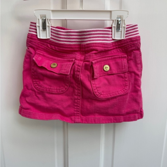 Lilly Pulitzer 3T Girls Pink & White Stripe Skirt Skort with Pockets - Picture 6 of 8